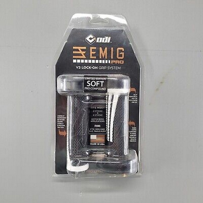 Мото Гріпси ODI EMIG PRO MX V2 Lock-On Grip - BLACK/W
