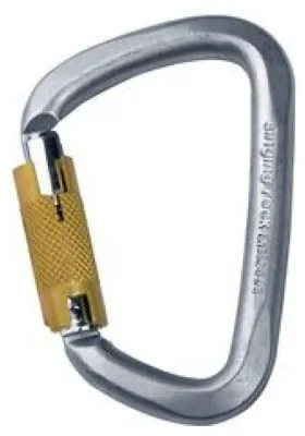 Карабін Singing Rock D Steel Triple Lock Screw Gate 50kN