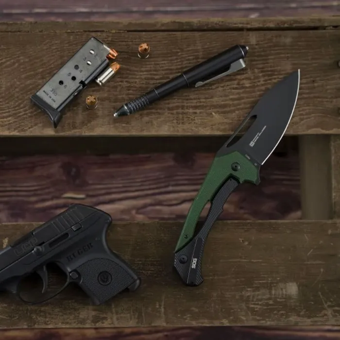 Ніж складаний SOG Bulwark FL, OD Green