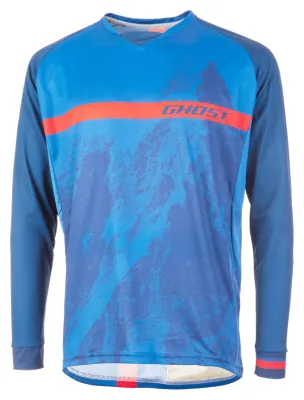 Джерси Ghost MTN Ride Line, 3/4, XXL, сине-красное