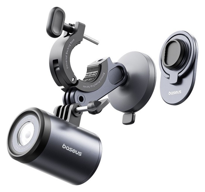 Велотримач для телефона Baseus PrimeTrip Series Dual-Color Bike Light 2-in-1 Set Cosmic Black