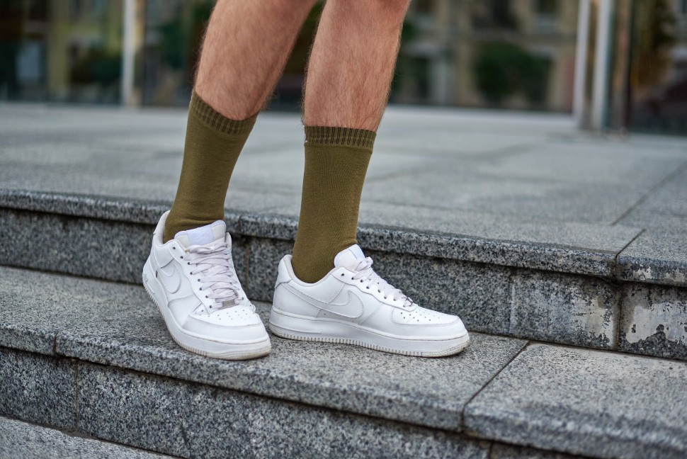 Шкарпетки водонепроникні Dexshell Ultra Thin Crew OG, р-р М, хакі, укр, укр