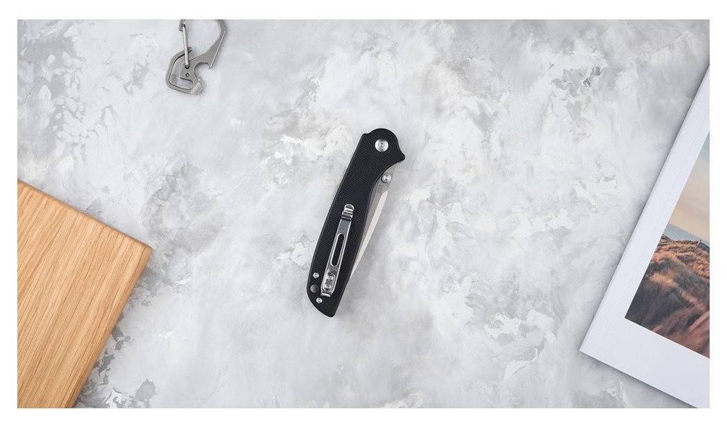 Ніж складаний Ganzo G6803 чорний, укр, укр