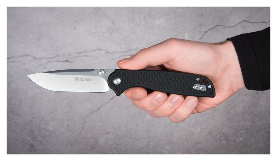 Ніж складаний Ganzo G6803 чорний, укр, укр
