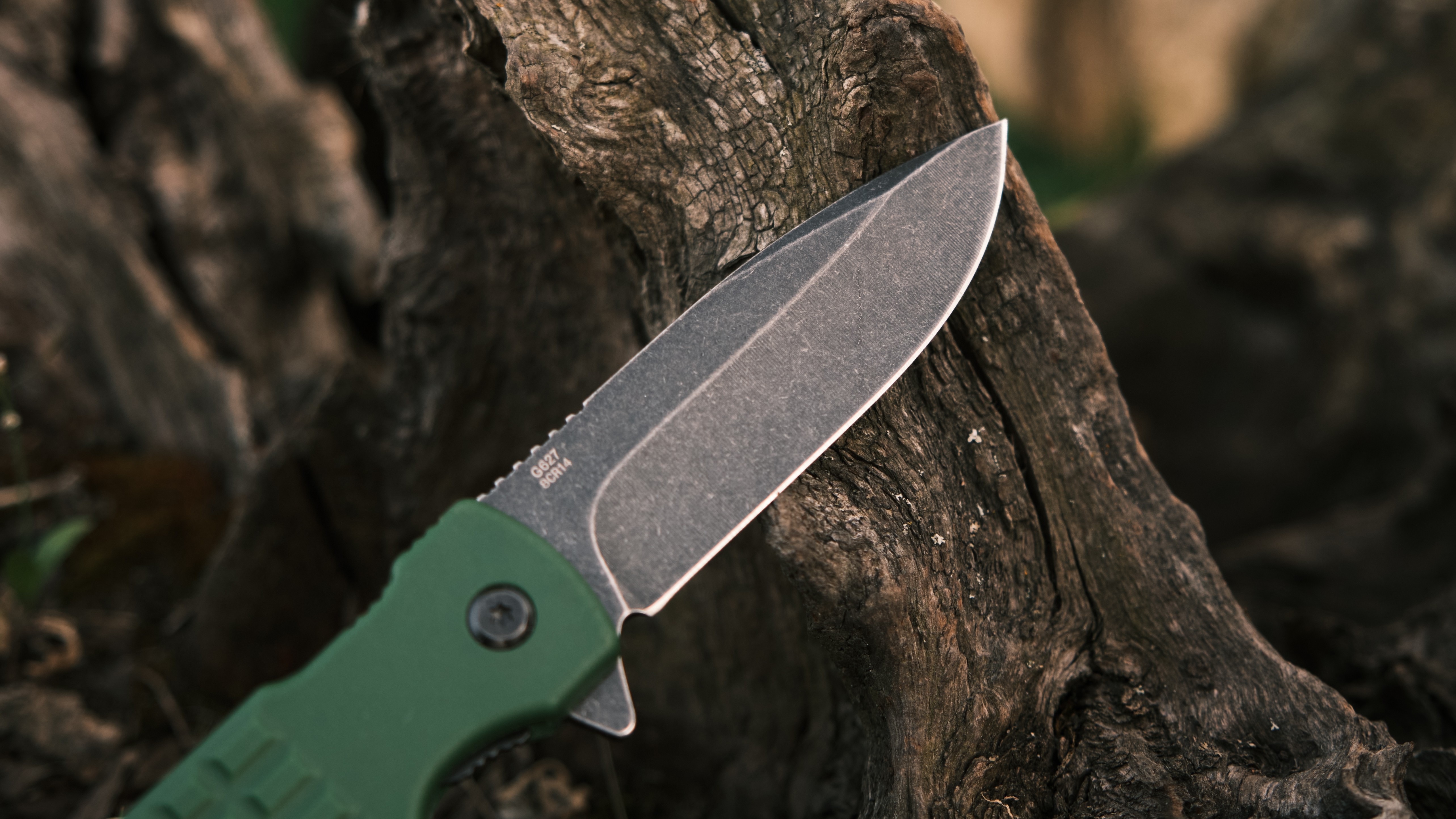 Ніж складаний Ganzo G627-GR зелений, укр, укр