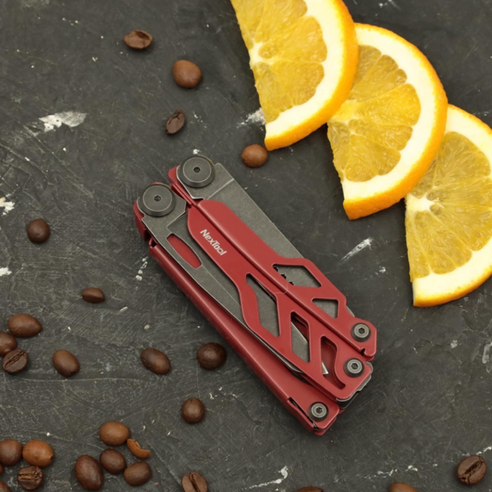 Мультитул NexTool Flagship Pro, червоний, укр, укр