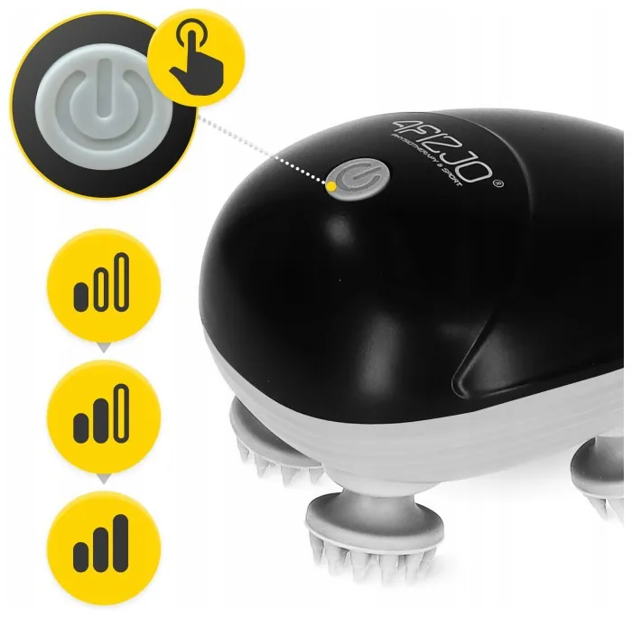 Електричний масажер для голови 4FIZJO Smart Head Massager Black (P-5907739319517)