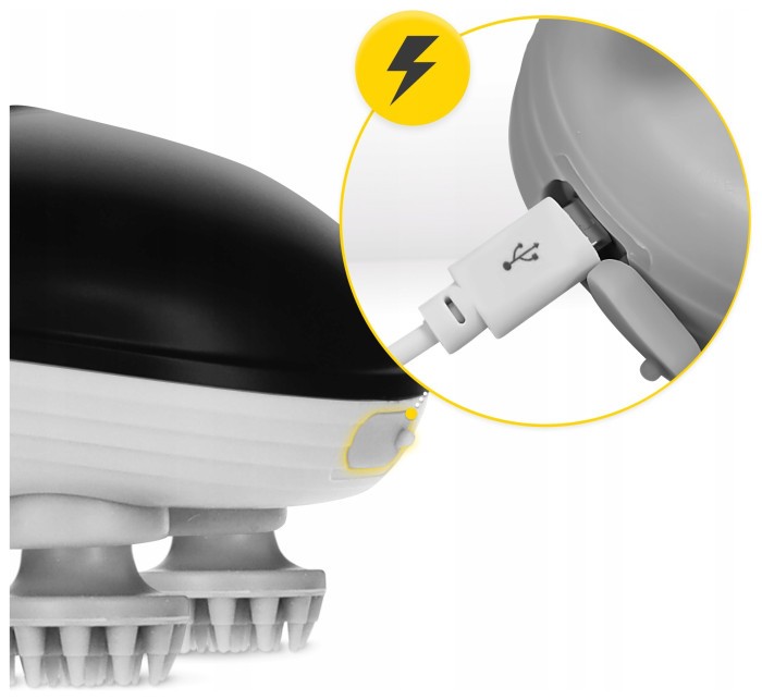 Електричний масажер для голови 4FIZJO Smart Head Massager Black (P-5907739319517)