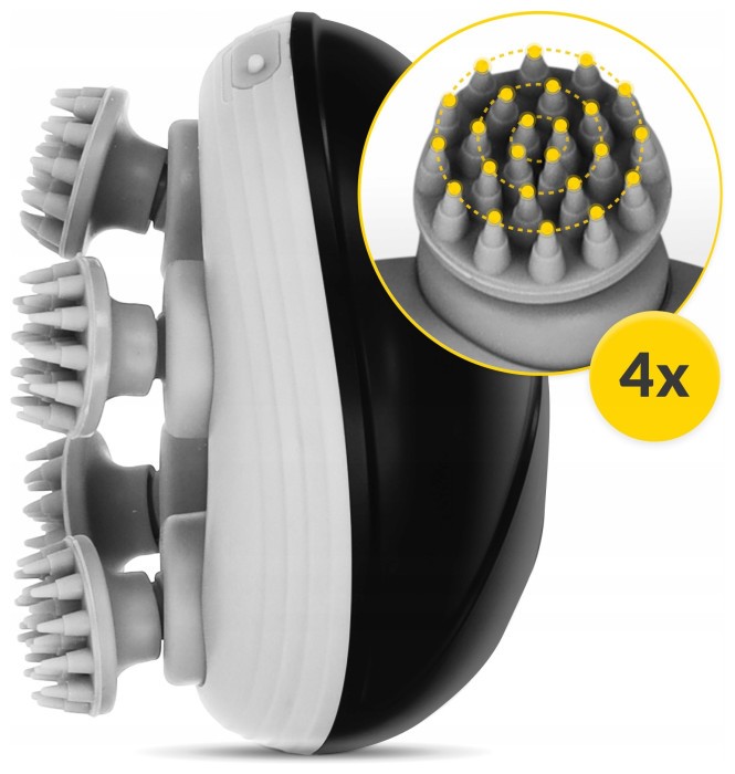 Електричний масажер для голови 4FIZJO Smart Head Massager Black (P-5907739319517)