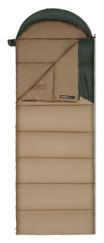Спальник з капюшоном Naturehike Sunny Day PL02 U450 CNK2550WS028, (3,9°C), правий, коричнево-зелений, укр, укр