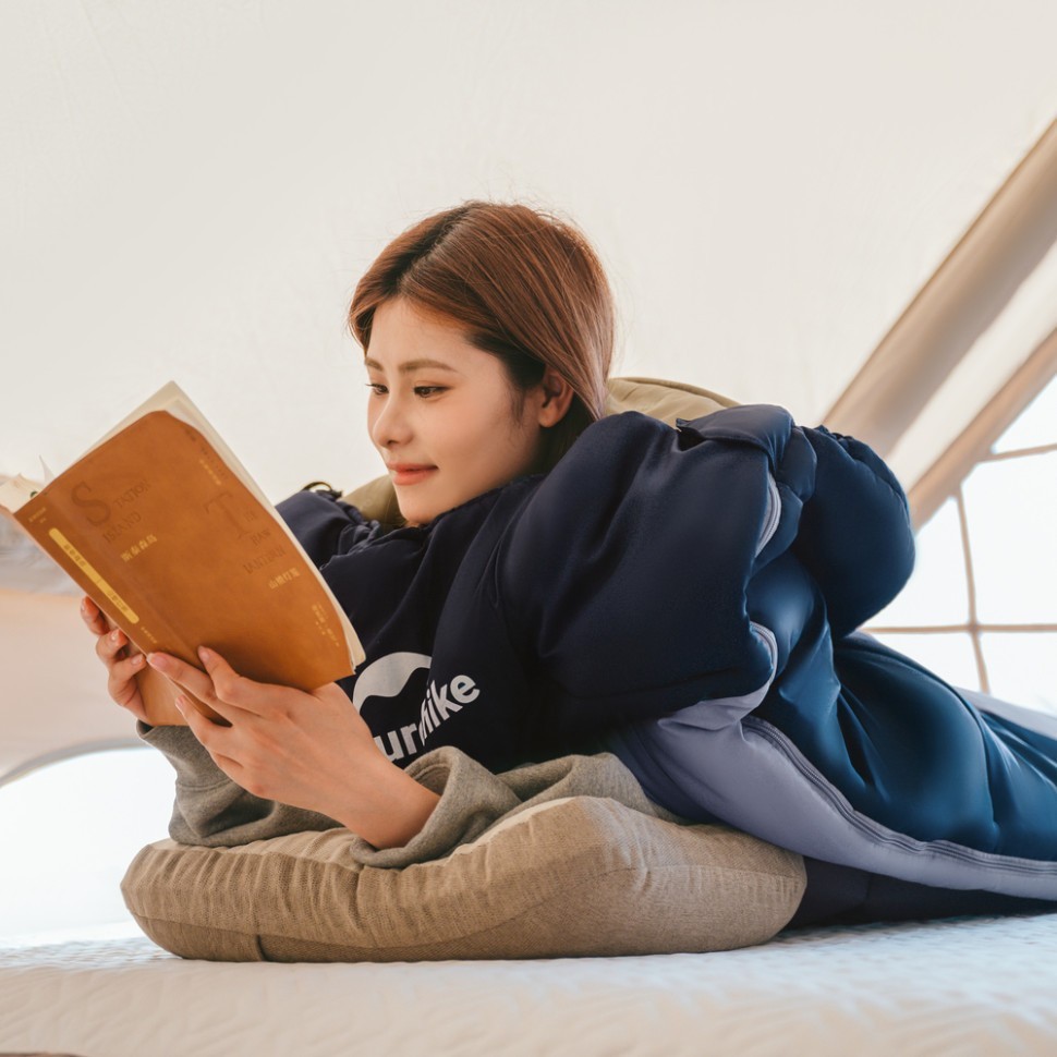 Спальник з капюшоном Naturehike Sunny Day PL02 U450 CNK2550WS028, (3,9°C), правий, коричнево-зелений, укр, укр