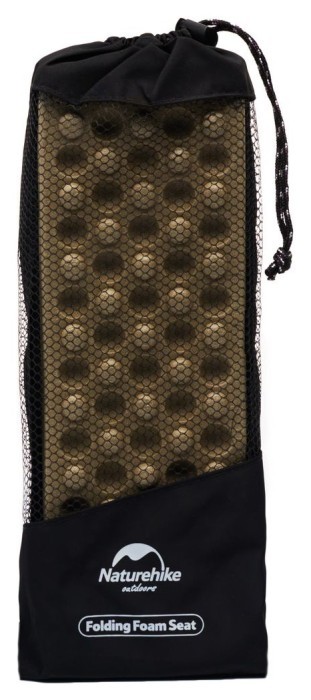 Сидушка туристична складана XPE Naturehike NH20PJ025, 15 мм, хакі з чохлом для походів та кемпінгу