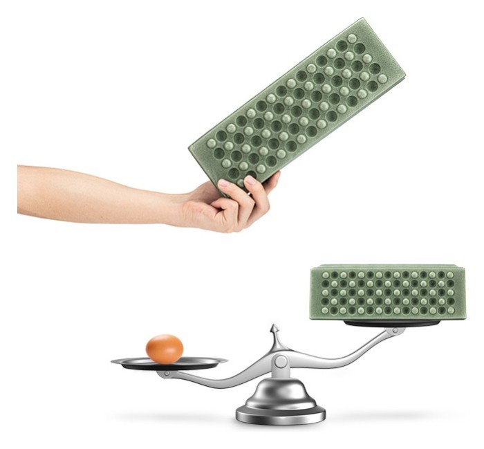 Сидушка туристична складана XPE Naturehike NH20PJ025, 15 мм, хакі з чохлом для походів та кемпінгу, укр, укр