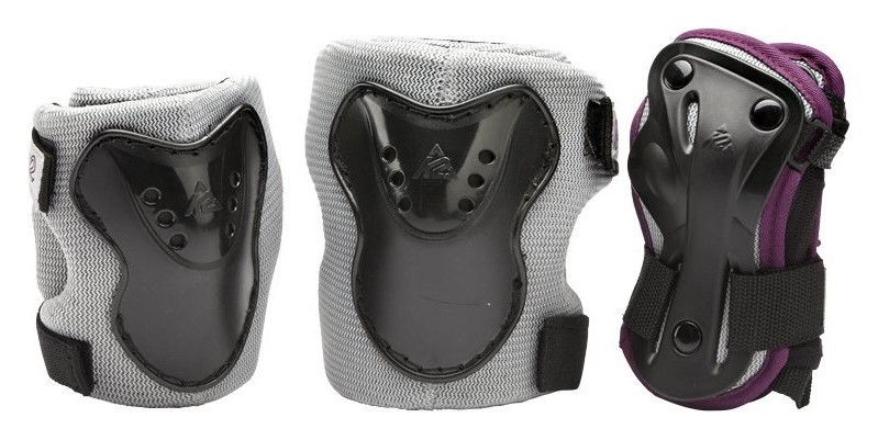 Защитный комплект для роликовых коньков K2 CHARM PRO JR PAD SET XS Black/white (3041700)