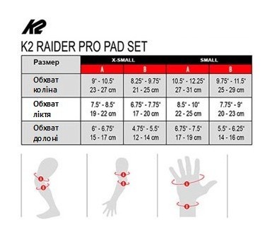 Защитный комплект для роликовых коньков K2 CHARM PRO JR PAD SET XS Black/white (3041700)