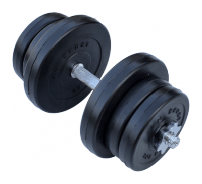 Композитна гантель RN-Sport 11,5 кг із хром грифом.