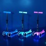 Самокат MICRO серии "Mini Deluxe Glow LED" – АРКТИЧЕСКИЙ СИНИЙ (до 50 kg, 3-х колесный, свет) Фото - 8