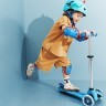 Самокат MICRO серии "Mini Deluxe Glow LED" – АРКТИЧЕСКИЙ СИНИЙ (до 50 kg, 3-х колесный, свет) Фото - 9