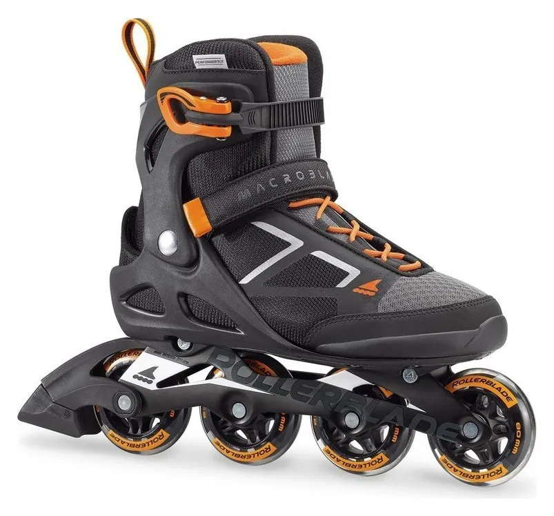 Роликові коньки для дорослих Rollerblade MACROBLADE 80 M 45 (11.5US) 295мм Black/orange (07847100 956) O (245мм)