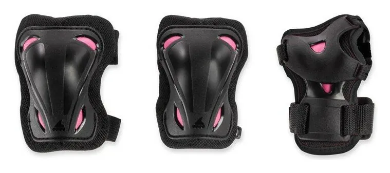 Захисний комплект Rollerblade SKATE GEAR W 3 PACK L Black/Raspberry (069P0500) (L Чорний з рожевим)
