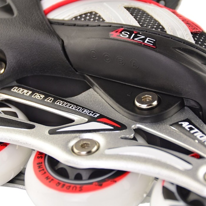 Роликові ковзани Action DANNY/Red/29-32, укр, укр