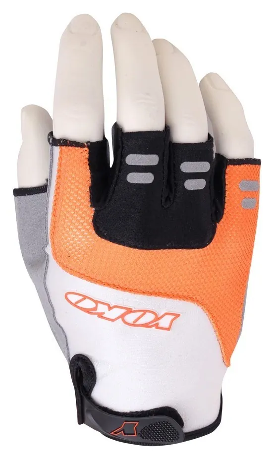 Перчатки велосипедні для дорослих Yoko YBG 20S 10″ Orange/black/white (36021) (black, orange, white)
