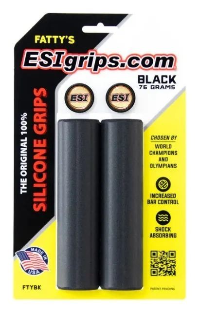 Грипси ESI Fatty's Black Silicone Bicycle Grips (OBOD_FTYBK)