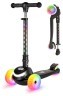Самокат детский Core Spark трехколесный LED Wheel/Bar/Deck - Black