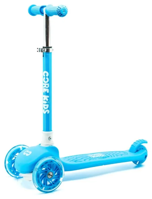 Самокат детский Core Spark трехколесный LED Wheel/Bar/Deck - Black