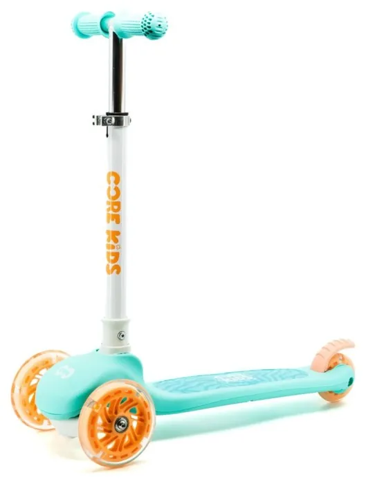 Самокат детский Core Spark трехколесный LED Wheel/Bar/Deck - Black
