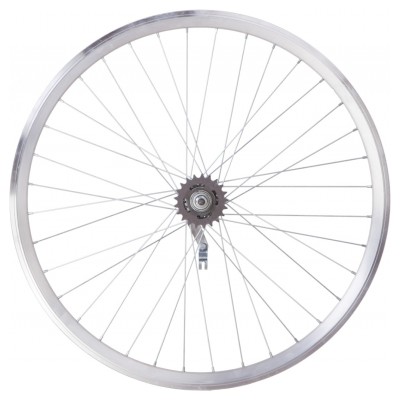 Колесо задн. VLT 24&quot; AL 36H двост. чорн.; Втулка черв. SHUNFENG SF-CT01 на гайках