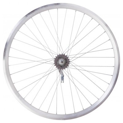 Колесо задн. VLT 24&quot; AL 36H двост. чорн.; Втулка черв. SHUNFENG SF-CT01 на гайках