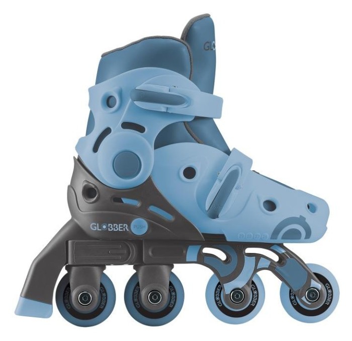 Роликові ковзани GLOBBER 2в1 сіро-сині р.26-29, до 20кг, 3+