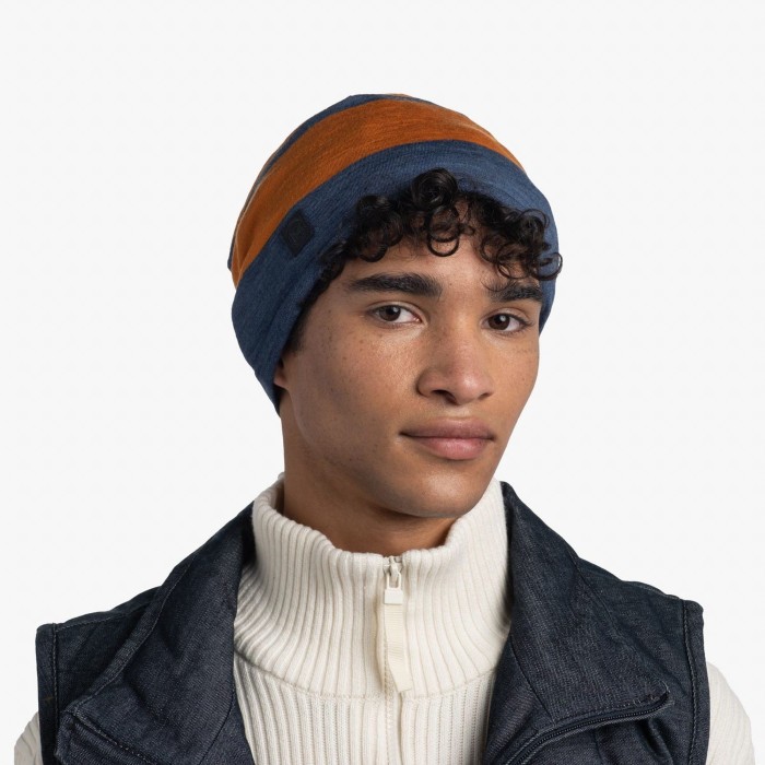 Шапка Buff Merino Move Beaney, Steel Blue