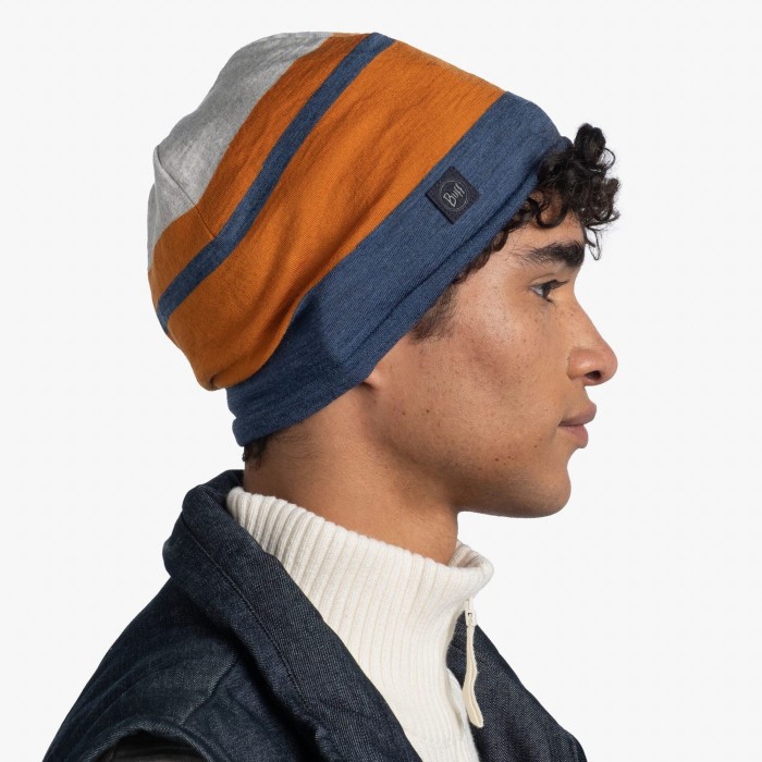 Шапка Buff Merino Move Beaney, Steel Blue