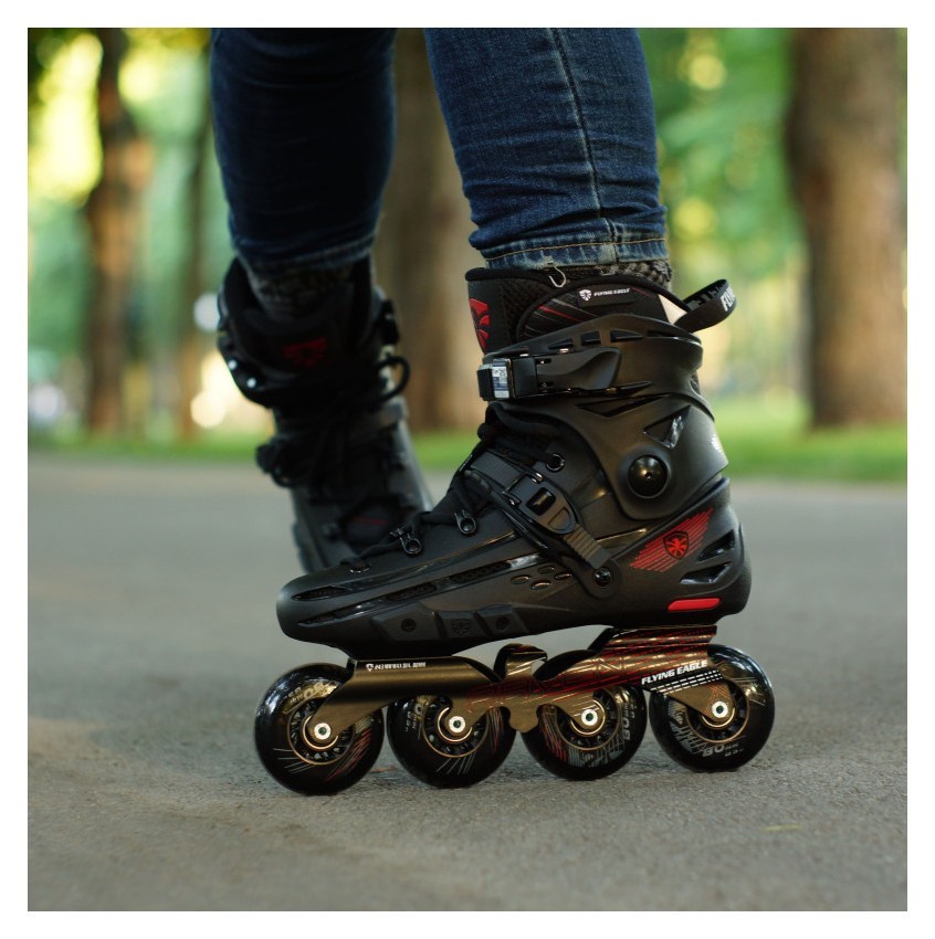 Ролики Flying Eagle F4 Raven чорні, укр, укр