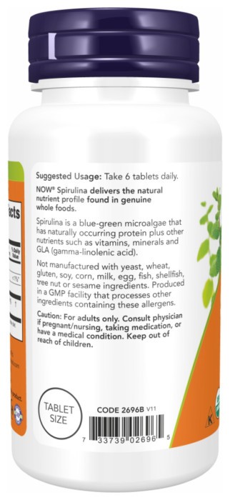 Spirulina 500 mg - 100 tabs