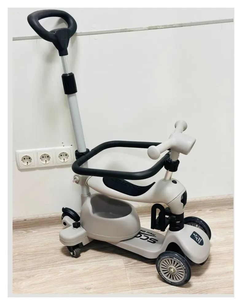 Дитячий самокат Maraton 3in1 K619 grey (Grey) (Дитячий самокат Maraton 3in1 K619 grey (Grey))