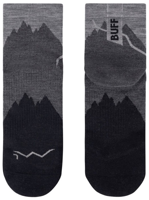 Шкарпетки Buff Merino Lightweight Quarter Sock, Black, 42-44