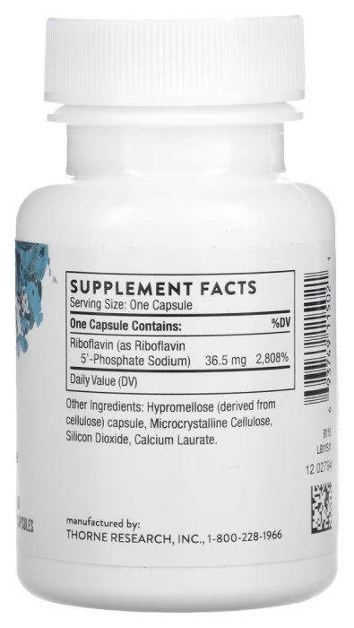 Riboflavin 5'- Phosphate - 60 caps