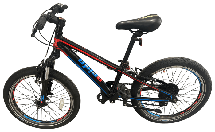 Велосипед 20" Pride JR черный/красный/синий 2018 б/у