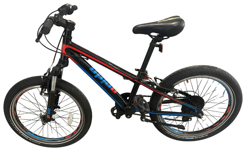 Велосипед 20" Pride JR чорний/червоний/синій 2018 б/в (RLK.SERG9755831)