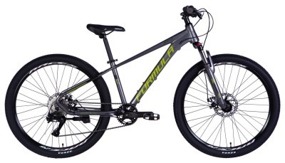 Велосипед AL 26" Formula ZEPHYR 3.0 DD CS рама-14" серый с зеленым 2026