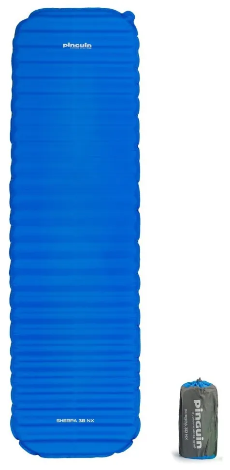 Самонадувний килимок Pinguin Sherpa NX, 186x56x3.8см, Blue (SHM_PNG 720358)