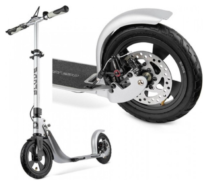 Самокат BLADE Sport Air Cross Disk 230/230 mm,silver matt black