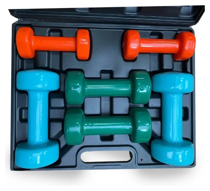Набір гантелей у кейсі 12 кг. PowerPlay 4118 Fitness Dumbells (2шт.*1кг. 2шт.*2кг. 2шт.*3кг.)