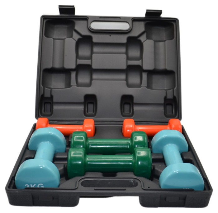 Набір гантелей у кейсі 12 кг. PowerPlay 4118 Fitness Dumbells (2шт.*1кг. 2шт.*2кг. 2шт.*3кг.)