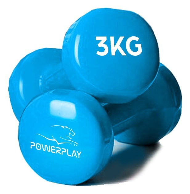 Набір гантелей у кейсі 12 кг. PowerPlay 4118 Fitness Dumbells (2шт.*1кг. 2шт.*2кг. 2шт.*3кг.)