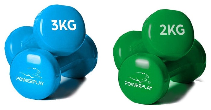 Набір гантелей у кейсі 12 кг. PowerPlay 4118 Fitness Dumbells (2шт.*1кг. 2шт.*2кг. 2шт.*3кг.)