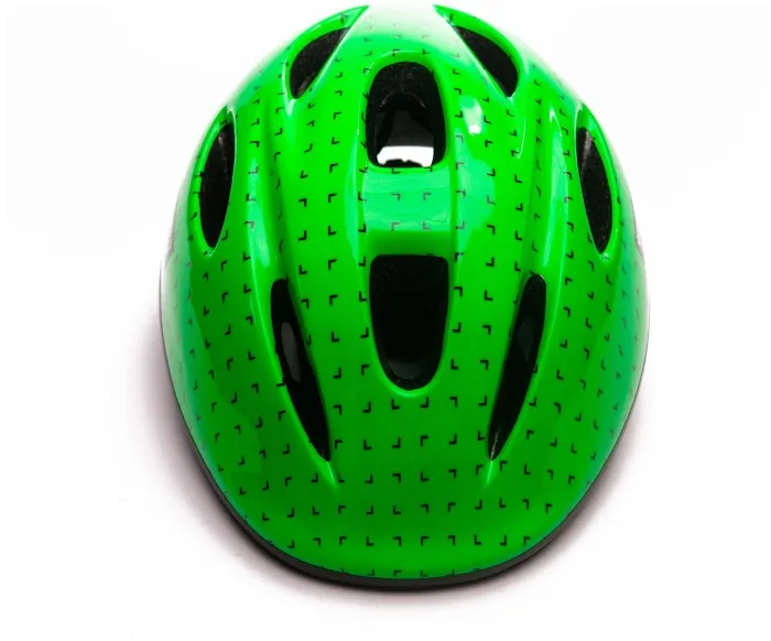 Шолом дитячий Green Cycle FLASH розмір 48-52см зелено-чорний лак